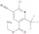 3-Pyridinecarboxylic acid, 6-chloro-5-cyano-2-(trifluoromethyl)-, ethyl ester