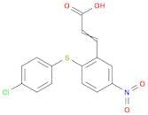 3-(2-((4-Chlorophenyl)thio)-5-nitrophenyl)acrylic acid