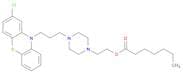 Heptanoic acid, 2-[4-[3-(2-chloro-10H-phenothiazin-10-yl)propyl]-1-piperazinyl]ethyl ester
