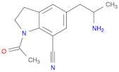 1-Acetyl-5-(2-aminopropyl)-2,3-dihydro-1H-indole-7-carbonitrile