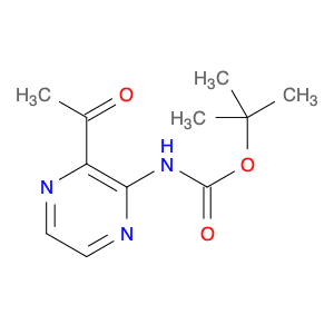 Carbamic acid, N-(3-acetyl-2-pyrazinyl)-, 1,1-dimethylethyl ester