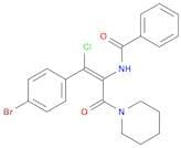 Benzamide, N-[(1Z)-2-(4-bromophenyl)-2-chloro-1-(1-piperidinylcarbonyl)ethenyl]-