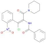 Benzamide, N-[(1Z)-2-chloro-2-(2-nitrophenyl)-1-(1-piperidinylcarbonyl)ethenyl]-