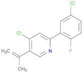 4-Chloro-2-(5-chloro-2-fluorophenyl)-5-(prop-1-en-2-yl)pyridine
