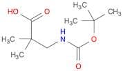 Propanoic acid, 3-​[[(1,​1-​dimethylethoxy)​carbonyl]​amino]​-​2,​2-​dimethyl-