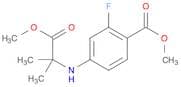 Benzoic acid, 2-fluoro-4-[(2-methoxy-1,1-dimethyl-2-oxoethyl)amino]-, methyl ester