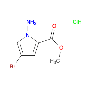 1H-Pyrrole-2-carboxylic acid, 1-amino-4-bromo-, methyl ester, hydrochloride (1:1)
