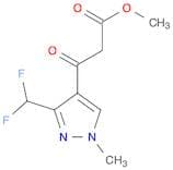 1H-Pyrazole-4-propanoic acid, 3-(difluoromethyl)-1-methyl-β-oxo-, methyl ester