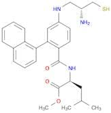 L-Leucine, N-[4-[[(2R)-2-amino-3-mercaptopropyl]amino]-2-(1-naphthalenyl)benzoyl]-, methyl ester