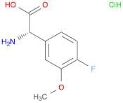 Benzeneacetic acid, α-amino-4-fluoro-3-methoxy-, hydrochloride (1:1), (αS)-