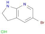 1H-Pyrrolo[2,3-b]pyridine, 5-bromo-2,3-dihydro-, hydrochloride (1:1)