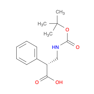 Benzeneacetic acid, α-[[[(1,1-dimethylethoxy)carbonyl]amino]methyl]-, (αR)-
