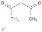 2,4-Pentanedione, ion(1-), lithium (1:1)