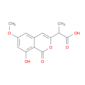 1H-2-Benzopyran-3-acetic acid, 8-hydroxy-6-methoxy-α-methyl-1-oxo-