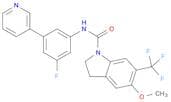N-(3-Fluoro-5-(pyridin-3-yl)phenyl)-5-methoxy-6-(trifluoromethyl)indoline-1-carboxamide