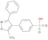 Benzenesulfonic acid, 4-(5-methyl-3-phenyl-4-isoxazolyl)-