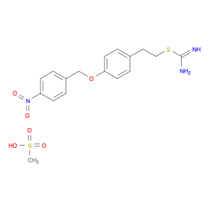 CARBAMIMIDOTHIOIC ACID, 2-[4-[(4-NITROPHENYL)METHOXY]PHENYL]ETHYL ESTER, METHANESULFONATE (1:1)