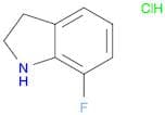 1H-Indole, 7-fluoro-2,3-dihydro-, hydrochloride (1:1)