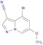Pyrazolo[1,5-a]pyridine-3-carbonitrile, 4-bromo-6-methoxy-