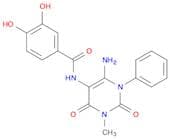 N-(6-Amino-3-methyl-2,4-dioxo-1-phenyl-1,2,3,4-tetrahydropyrimidin-5-yl)-3,4-dihydroxybenzamide