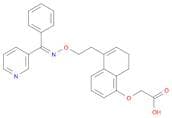 Acetic acid, 2-[[7,8-dihydro-5-[2-[[(E)-(phenyl-3-pyridinylmethylene)amino]oxy]ethyl]-1-naphthalen…
