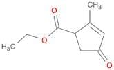 2-Cyclopentene-1-carboxylic acid, 2-methyl-4-oxo-, ethyl ester