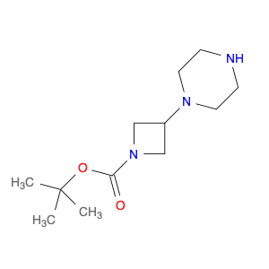 1-​Azetidinecarboxylic acid, 3-​(1-​piperazinyl)​-​, 1,​1-​dimethylethyl ester