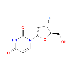 2',3'-Dideoxy-3'-fluoro-α-uridine