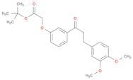 Acetic acid, 2-[3-[3-(3,4-dimethoxyphenyl)-1-oxopropyl]phenoxy]-, 1,1-dimethylethyl ester