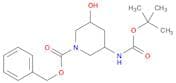 1-piperidinecarboxylic acid, 3-[[(1,1-dimethylethoxy)carbonyl]amino]-5-hydroxy-, phenylmethyl ester