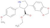 3-Pyrrolidinecarboxylic acid, 4-(1,3-benzodioxol-5-yl)-2-(4-methoxyphenyl)-, ethyl ester, (2R,3R,4…