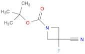 1-Azetidinecarboxylic acid, 3-cyano-3-fluoro-, 1,1-dimethylethyl ester