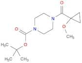 1-Piperazinecarboxylic acid, 4-[(1-methoxycyclopropyl)carbonyl]-, 1,1-dimethylethyl ester