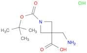 3-(aminomethyl)-1-[(tert-butoxy)carbonyl]azetidine-3-carboxylic acid hydrochloride