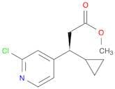 4-Pyridinepropanoic acid, 2-chloro-β-cyclopropyl-, methyl ester, (βS)-