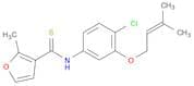 N-(4-Chloro-3-((3-methylbut-2-en-1-yl)oxy)phenyl)-2-methylfuran-3-carbothioamide