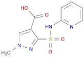 1H-Pyrazole-4-carboxylic acid, 1-methyl-3-[(2-pyridinylamino)sulfonyl]-