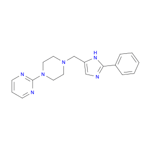 Pyrimidine, 2-[4-[(2-phenyl-1H-imidazol-5-yl)methyl]-1-piperazinyl]-