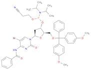 Cytidine, N-benzoyl-5′-O-[bis(4-methoxyphenyl)phenylmethyl]-5-bromo-2′-deoxy-, 3′-[2-cyanoethyl bi…