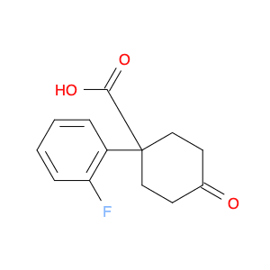 1-(2-fluorophenyl)-4-oxocyclohexane-1-carboxylic acid