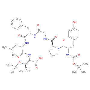 L-Threonine, N-[(1,1-dimethylethoxy)carbonyl]-L-tyrosyl-L-prolylglycyl-L-phenylalanyl-L-leucyl-O-(…