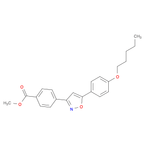 BENZOIC ACID, 4-[5-[4-(PENTYLOXY)PHENYL]-3-ISOXAZOLYL]-, METHYL ESTER