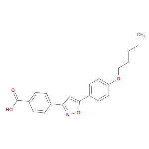 BENZOIC ACID, 4-[5-[4-(PENTYLOXY)PHENYL]-3-ISOXAZOLYL]-