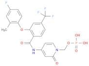 Benzamide, N-[1,2-dihydro-2-oxo-1-[(phosphonooxy)methyl]-4-pyridinyl]-2-(4-fluoro-2-methylphenoxy)…
