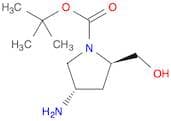 1-Pyrrolidinecarboxylic acid, 4-amino-2-(hydroxymethyl)-, 1,1-dimethylethyl ester, (2R,4S)-