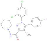 1-(2,4-Dichlorophenyl)-5-(4-iodophenyl)-4-methyl-N-1-piperidinyl-1H-pyrazole-3-carboxamide