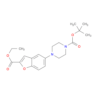 1-Boc-4-(2-(ethoxycarbonyl)benzofuran-5-yl)piperazine