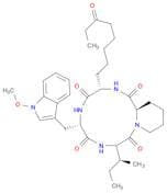 Cyclo[(2S)-2-amino-8-oxodecanoyl-1-methoxy-L-tryptophyl-L-isoleucyl-(2R)-2-piperidinecarbonyl]