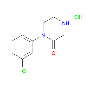 2-Piperazinone, 1-(3-chlorophenyl)-, hydrochloride (1:1)