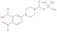 1-Piperazinecarboxylic acid, 4-(3-carboxy-4-nitrophenyl)-, 1-(1,1-dimethylethyl) ester